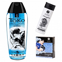 Набор Shunga лубрикант Toko Aqua и возбуждающий крем Dragon Sensitive