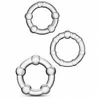Набор из трех прозрачных эрекционных колец