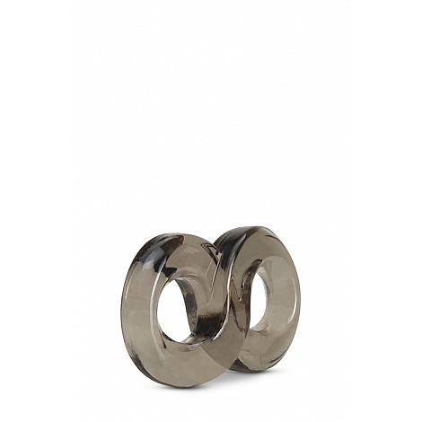 Двойное эластичное эрекционное кольцо Stay Hard Cock Ring Black