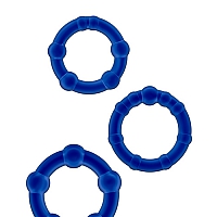 Набор из трех синих эрекционных колец