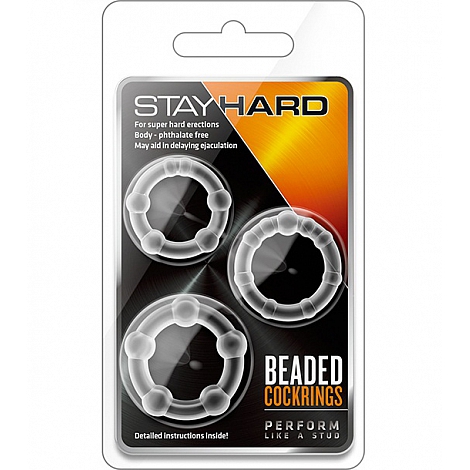 Набор из трех прозрачных эрекционных колец