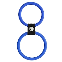 Эрекционное кольцо двойное MenzStuff Dual Rings Blue