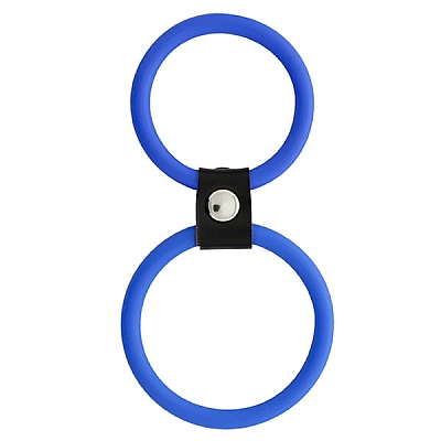 Эрекционное кольцо двойное MenzStuff Dual Rings Blue