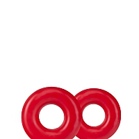 Набор красных эрекционных колец Stay Hard Donut Rings Oversized