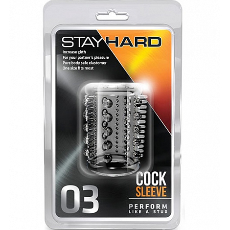 Насадка на пенис Stay Hard Cock Sleeve 03 Clear