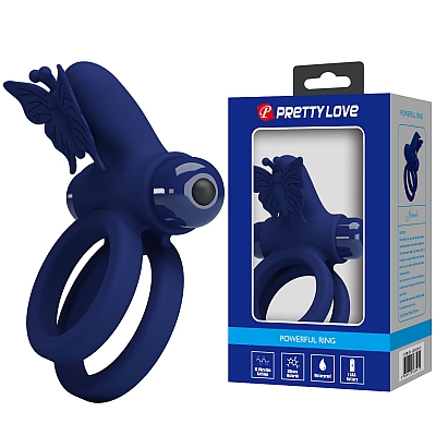 Эрекционное кольцо с вибростимуляцией клитора Pretty love Powerful Ring