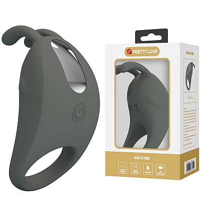 Эрекционное кольцо с вибростимуляцией клитора Pretty love