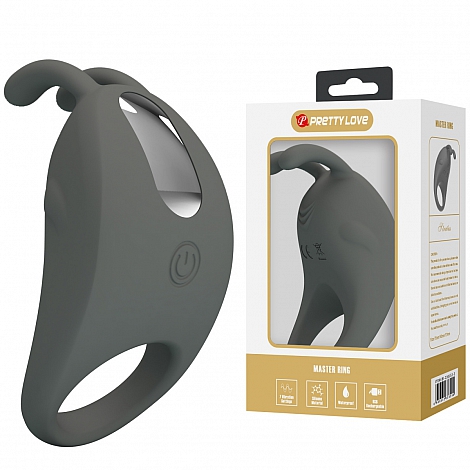 Эрекционное кольцо с вибростимуляцией клитора Pretty love