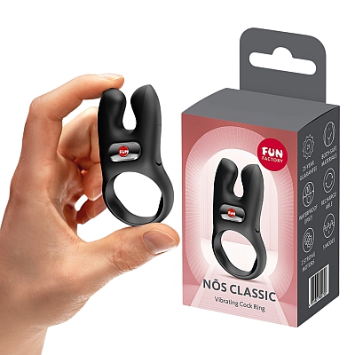 Эрекционное виброкольцо Fun Factory Nos черный