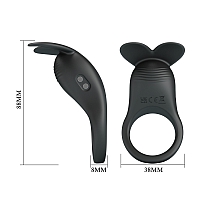 Виброкольцо перезаряжаемое с ушками Carlton