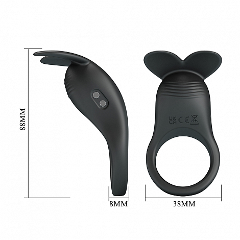 Виброкольцо перезаряжаемое с ушками Carlton