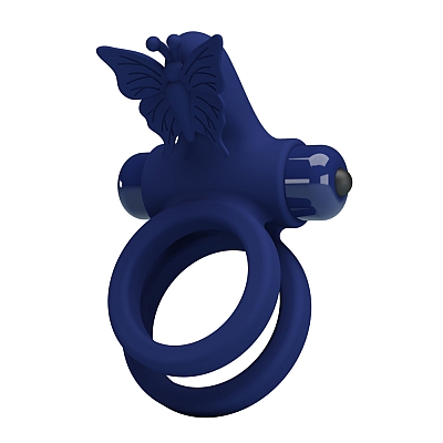 Эрекционное кольцо с вибростимуляцией клитора Pretty love Powerful Ring