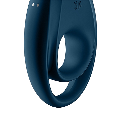 Эрекционное кольцо двойное Satisfyer Incredible Duo темно-синий