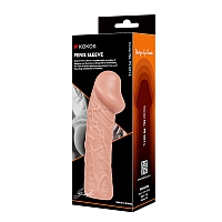 Насадка реалистик на фаллос, размер L, Kokos Penis Sleeve 01