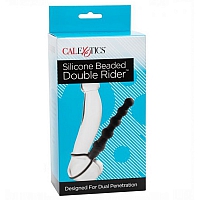 Страпон для двойного проникновения Silicone Beaded Double Rider