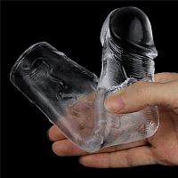 Насадка-удлинитель прозрачная Flawless Clear Penis Sleeve, 19 см