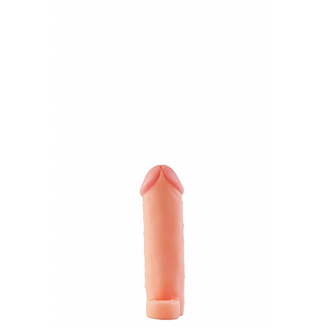 Фаллоудлинитель неоскин с кольцом Cock Next, 15 см