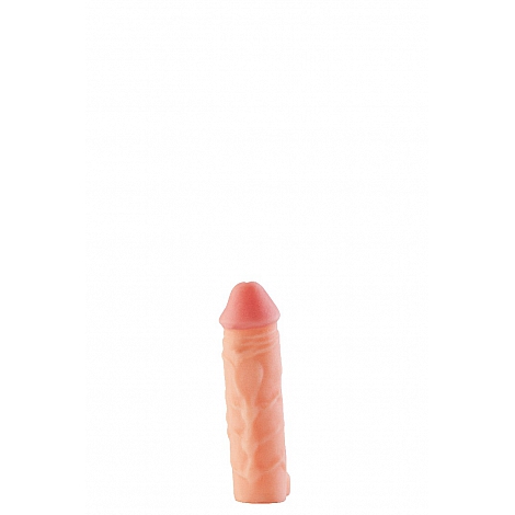 Фаллоудлинитель неоскин с кольцом Cock Next, 14 см