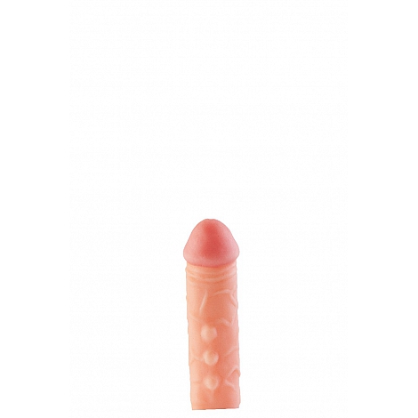 Фаллоудлинитель неоскин с кольцом Cock Next, 15 см