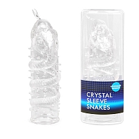 Насадка закрытая в форме змеи Crystal Sleeve Snakes