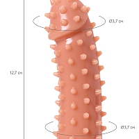 Насадка на фаллос с бугорками и шипами по поверхности размер S, Kokos Extreme Sleeve 003