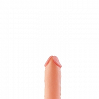Фаллоудлинитель неоскин с кольцом Cock Next, 14 см