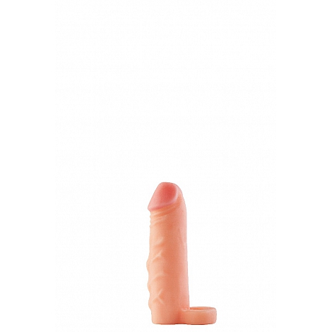 Фаллоудлинитель неоскин с кольцом Cock Next, 14 см