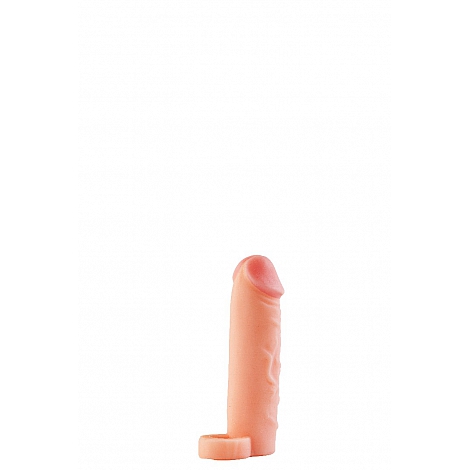 Фаллоудлинитель неоскин с кольцом Cock Next, 14 см