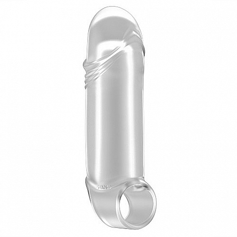 Увеличивающая насадка с кольцом для фиксации No.35 Stretchy Thick Penis Sono