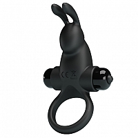 Эрекционное виброкольцо с клиторальным кроликом Vibrant Penis Ring I