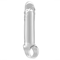 Увеличивающая насадка с кольцом для фиксации No.31 Stretchy Penis Exten Sono