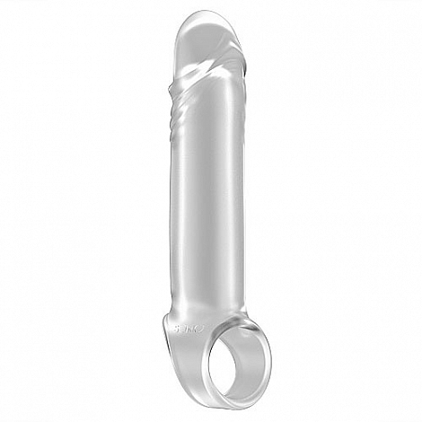 Увеличивающая насадка с кольцом для фиксации No.31 Stretchy Penis Exten Sono