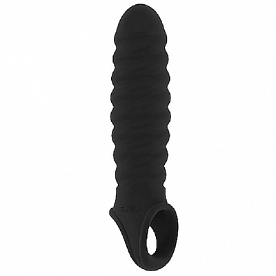 Увеличивающая насадка с кольцом для фиксаци No.32 Stretchy Penis Extensio Sono