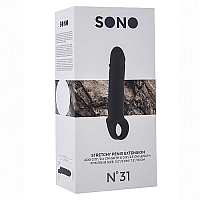 Насадка на пенис No.31 Stretchy Penis Extension Black Sono
