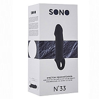 Насадка на пенис No.33 Stretchy Penis Extension Black Sono