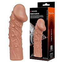 Насадка реалистик на фаллос с пупырышками, размер L, Kokos Penis Sleeve 02