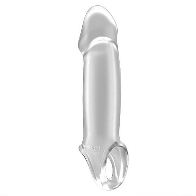 Увеличивающая насадка с кольцом для фиксации No.33 Stretchy Penis Extens Sono