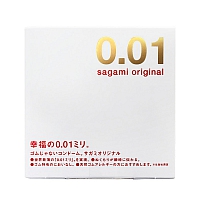 Полиуретановый ультратонкий презерватив Sagami Original 0,01, 1 шт