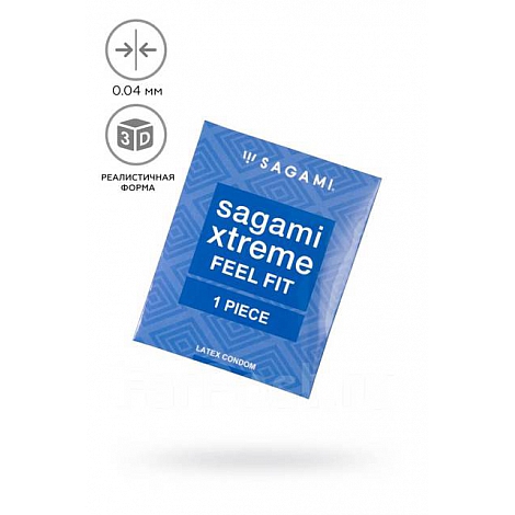 Презерватив супер облегающий Sagami Xtreme Feel Fit 0.06, 1 шт.