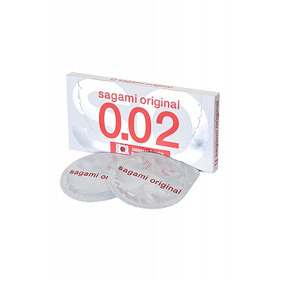 Презервативы Sagami Original 0,02 полиуретановые ультратонкие, 2 шт