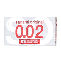 Полиуретановые ультратонкие презервативы Sagami Original 0,02, 2 шт