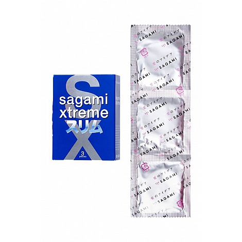 Презервативы Sagami Xtreme Feel Fit анатомические, 3 шт