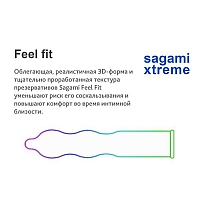 Презервативы Sagami Xtreme Feel Fit анатомические, 3 шт
