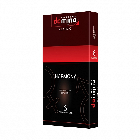 Презервативы гладкие Domino Harmony, 6 шт