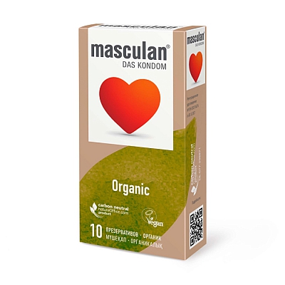 Презервативы Masculan Organic Экологически чистые, Классические, 10 шт