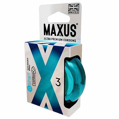 Презервативы Maxus G Spot двойная спираль, 3 шт