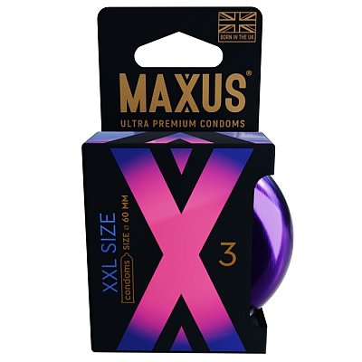 Презервативы с увеличенным размером Maxus XXL, 3 шт