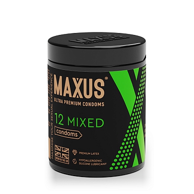 Презервативы Maxus Mixed X-Edition, 12 шт