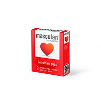 Презервативы Masculan Sensitive Plus нежные, 3 шт