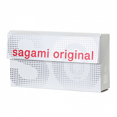 Полиуретановые ультратонкие презервативы Sagami Original 0,02, 6 шт